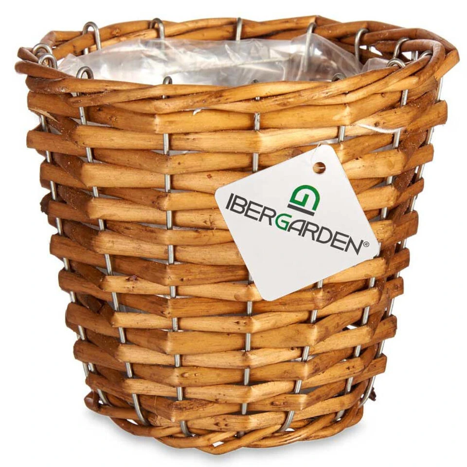 IBERGARDEN Plantenpot -mand - Gevlochten Riet - 15 X 15 X 14 Cm 5 IBERGARDEN Plantenpot -mand - Gevlochten Riet - 15 X 15 X 14 Cm - Afbeelding 3