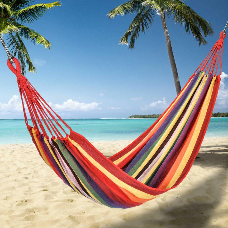 HI Hangmat 1 Persoon Meerkleurig 4 HI Hangmat 1 Persoon Meerkleurig - Afbeelding 2