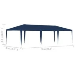 VidaXL Partytent 4x9 M Blauw -Populair Tuinmeubilair 08c2a2618e8046958b3764d64d591842