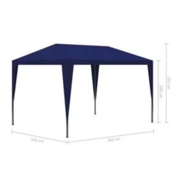 VidaXL Partytent 3x3 M Blauw -Populair Tuinmeubilair 1000001144 0103
