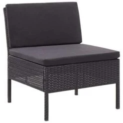 VidaXL 3-delige Loungeset Met Kussens Poly Rattan Zwart 9 VidaXL 3-delige Loungeset Met Kussens Poly Rattan Zwart -Populair Tuinmeubilair 1000002925 0103