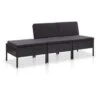 VidaXL 3-delige Loungeset Met Kussens Poly Rattan Zwart 1 VidaXL 3-delige Loungeset Met Kussens Poly Rattan Zwart -Populair Tuinmeubilair 1000002925