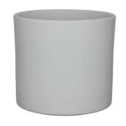 Mica Decorations Bloempot - Lichtgrijs - Mat - Keramiek - 28 X 26 Cm
