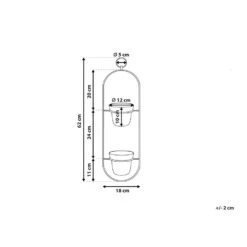 Beliani Plantenbak Voor Buiten AGIOS - Zwart Ijzer 8 Beliani Plantenbak Voor Buiten AGIOS - Zwart Ijzer -Populair Tuinmeubilair 1000005212 0102