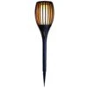 Tuinfakkel - Solar - Tuinverlichting - Zwart - Vlameffect - 58 Cm