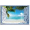 Tuinposter Tropisch Strand 80x120 Cm Blauw 2 Tuinposter Tropisch Strand 80x120 Cm Blauw -Populair Tuinmeubilair 1000006182