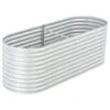 VidaXL Plantenbak Verhoogd 240x80x81 Cm Gegalvaniseerd Staal Zilver 2 VidaXL Plantenbak Verhoogd 240x80x81 Cm Gegalvaniseerd Staal Zilver -Populair Tuinmeubilair 1000009528