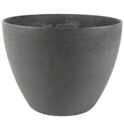 Ter Steege Bloempot - Gerecycled Kunststof - Grijs - 36 X 27 Cm