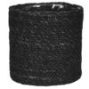Mica Decorations Bloempot - Rotan - Zwart - Jute - 16 X 16 Cm -Populair Tuinmeubilair 1000011453