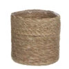 Mica Decorations Plantenmand - Rotan - Naturel Met Bruin - 20 Cm -Populair Tuinmeubilair 1000012821