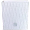Prosperplast Plantenbak Rato - Wit - Rotan - Kunststof - 32 Cm -Populair Tuinmeubilair 1000013266