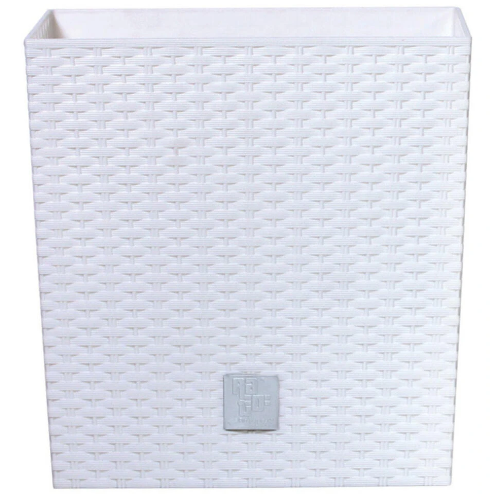 Prosperplast Plantenbak Rato - Wit - Rotan - Kunststof - 32 Cm 3 Prosperplast Plantenbak Rato - Wit - Rotan - Kunststof - 32 Cm