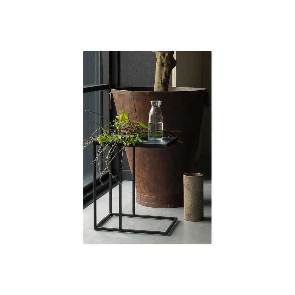 WOOOD Bijzettafel U-vorm Buiten Febe- Metaal - Zwart - 55x45x35 5 WOOOD Bijzettafel U-vorm Buiten Febe- Metaal - Zwart - 55x45x35 - Afbeelding 3