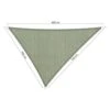 Shadow Comfort Driehoek 3x3,5x4m Moonstone Green -Populair Tuinmeubilair 1000013822