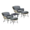 Garden Impressions Selene Loungestoelen Met Bijzettafel - Donker Grijs -Populair Tuinmeubilair 1000013864