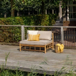 Exotan Bamboo Loungebank Pallet - Taupe 7 Exotan Bamboo Loungebank Pallet - Taupe -Populair Tuinmeubilair 1000013865 0103
