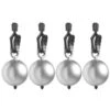 Patifix Tafelkleedgewichtjes - 4 Stuks - Ballen - Zilverkleurig 1 Patifix Tafelkleedgewichtjes - 4 Stuks - Ballen - Zilverkleurig -Populair Tuinmeubilair 1000014540