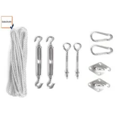 Pro Garden 5 X Bloempot Lotus 40x40x60cm Grijs -Populair Tuinmeubilair 1000036068 0110