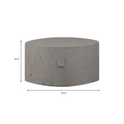 Madison - Hoes Voor Tuinset - Rond - Grijs - 320 X 85 -Populair Tuinmeubilair 1000036258 0101
