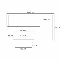 Garden Impressions Ashton Lounge Dining Set Rechts -natural Rotan -Populair Tuinmeubilair 1000042162 0103