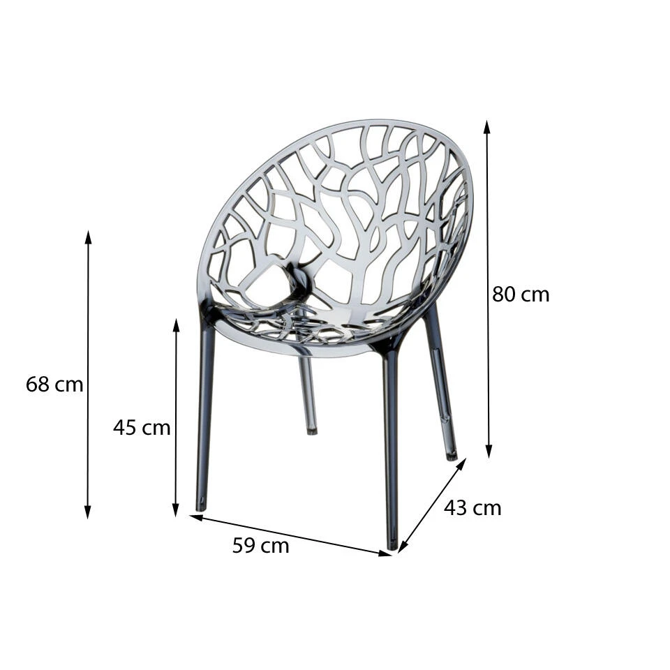 Siesta Crystal Stapelbare Stoel - Wit 4 Siesta Crystal Stapelbare Stoel - Wit - Afbeelding 2