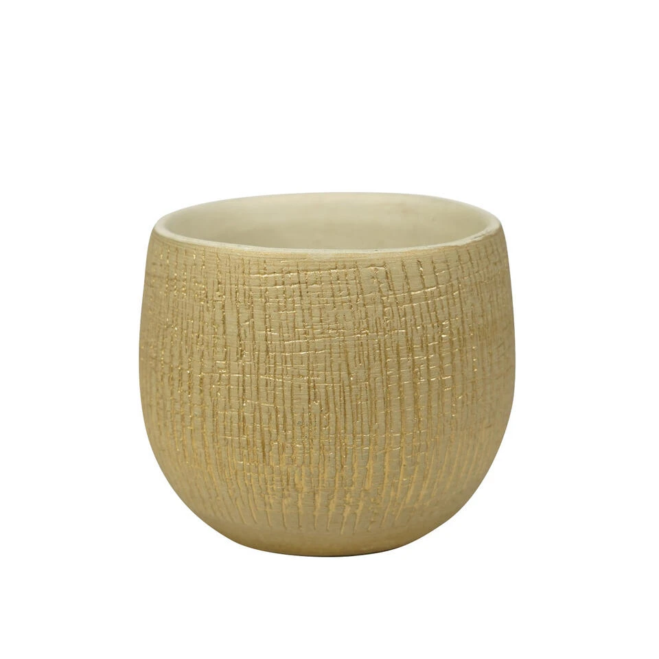 Steege Plantenpot - Keramiek - Beige - 15 X 13 Cm 3 Steege Plantenpot - Keramiek - Beige - 15 X 13 Cm
