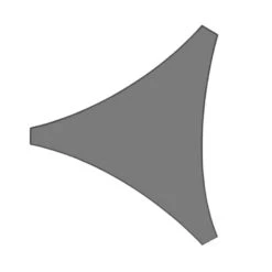 Orange85 Schaduwdoek Driehoek Grijs 3x3x3 Meter Polyester