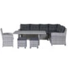 Garden Impressions Alaska Lounge Dining Set 6-delig Rechts -grijs -Populair Tuinmeubilair 1000052372