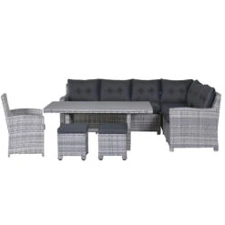 Garden Impressions Alaska Lounge Dining Set 6-delig Rechts -grijs