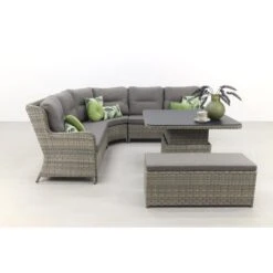 VDG Sandigo Lounge Dining Set Met Bijzetbank -Populair Tuinmeubilair 1000052991 0102