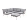 VDG Rockford Aluminium Loungeset Wit - 4-delig -Populair Tuinmeubilair 1000053084