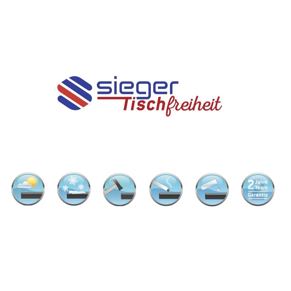 Sieger Boulevard Klaptafel 100 Cm Rond - Antraciet 4 Sieger Boulevard Klaptafel 100 Cm Rond - Antraciet - Afbeelding 2