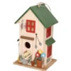 Boltze Vogelhuisje - Wit Met Groen - Huis - 26 Cm