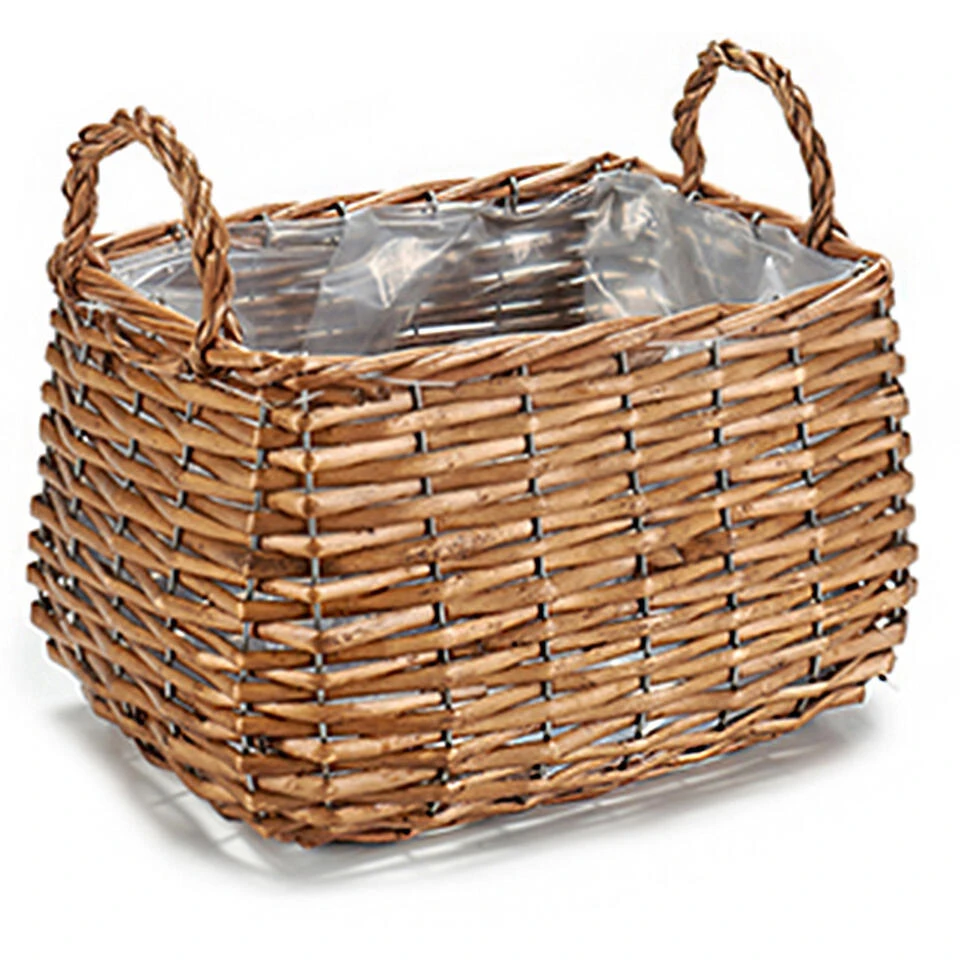 IBERGARDEN Plantenbak-mand - Gevlochten Riet - 26 X 21x 16 Cm 3 IBERGARDEN Plantenbak-mand - Gevlochten Riet - 26 X 21x 16 Cm