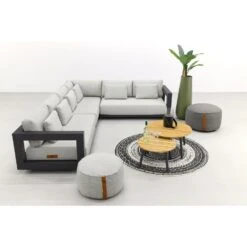 4 Seasons Metropolitan Loungeset 6-delig - Rechts - Lago Rond -Populair Tuinmeubilair 1000073162 0101