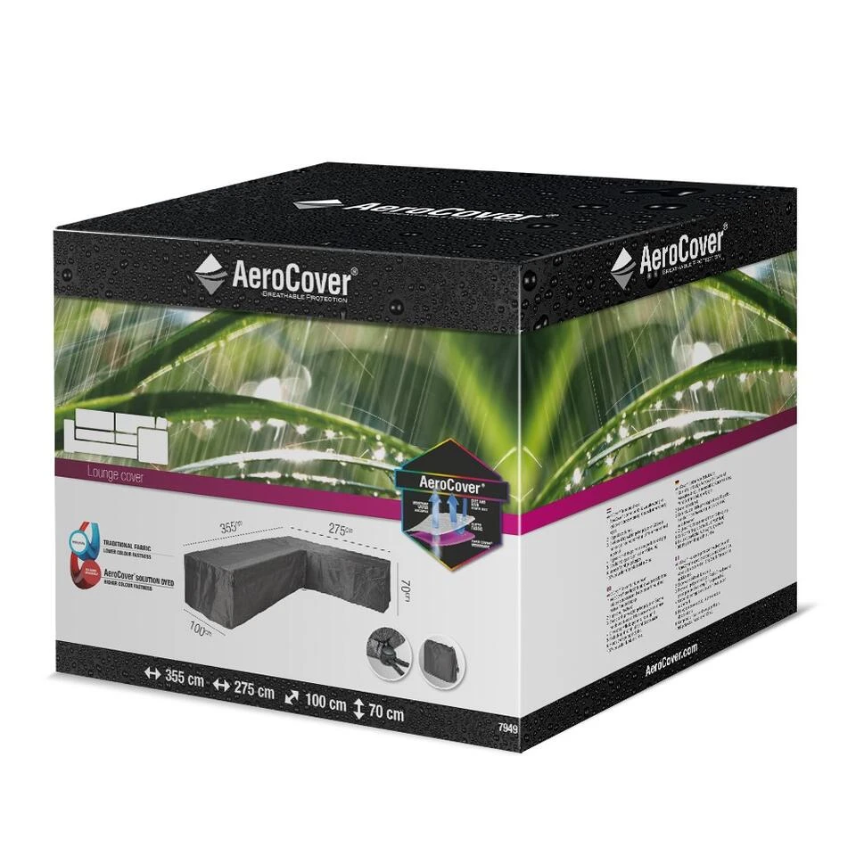 Aerocover Loungesethoes L-vorm 355x275 Cm - Rechts 5 Aerocover Loungesethoes L-vorm 355x275 Cm - Rechts - Afbeelding 3