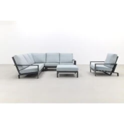 Garden Impressions Lincoln Loungeset + Verstelbare Loungestoel 5-delig-Mint Grey -Populair Tuinmeubilair 1000073578 0101