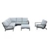 Garden Impressions Lincoln Loungeset + Verstelbare Loungestoel 5-delig-Mint Grey -Populair Tuinmeubilair 1000073578