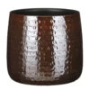 Mica Decorations Plantenpot/bloempot - Keramiek Donkerbruin - D32/H30 Cm -Populair Tuinmeubilair 1000076990