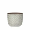 Mica Decorations - Plantenpot-bloempot - Keramiek Wit - D11 X H9 Cm 2 Mica Decorations - Plantenpot-bloempot - Keramiek Wit - D11 X H9 Cm -Populair Tuinmeubilair 1000077043