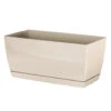 Prosperplast Bloempot - Kunststof - Creme-beige - 29 X 14 X 13,6 Cm -Populair Tuinmeubilair 1000077307
