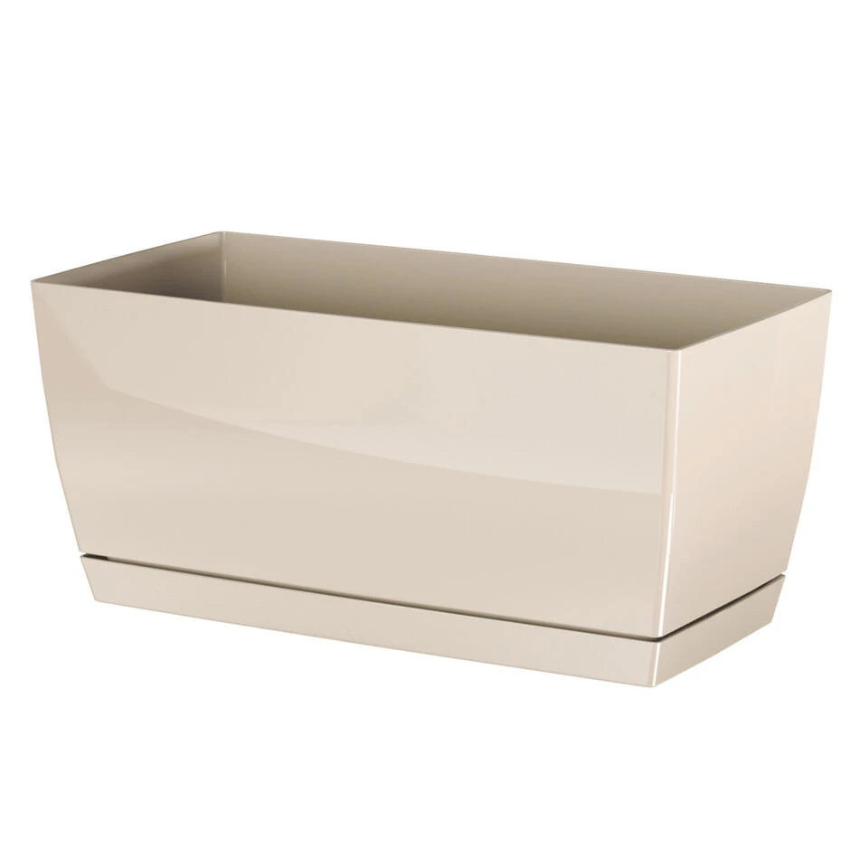 Prosperplast Bloempot - Kunststof - Creme-beige - 29 X 14 X 13,6 Cm 3 Prosperplast Bloempot - Kunststof - Creme-beige - 29 X 14 X 13,6 Cm