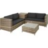 Tectake - Wicker Zitgroep Loungeset Siena - Natuurkleur 2 Tectake - Wicker Zitgroep Loungeset Siena - Natuurkleur -Populair Tuinmeubilair 1000077883