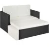 Tectake - Wicker Loungesofa Corfu - Zwart 1 Tectake - Wicker Loungesofa Corfu - Zwart -Populair Tuinmeubilair 1000077884