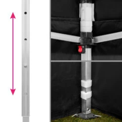 Tectake - Partytent 3x3 M. Opvouwbaar -4 Wanden -zwart 9 Tectake - Partytent 3x3 M. Opvouwbaar -4 Wanden -zwart -Populair Tuinmeubilair 1000078120 0103