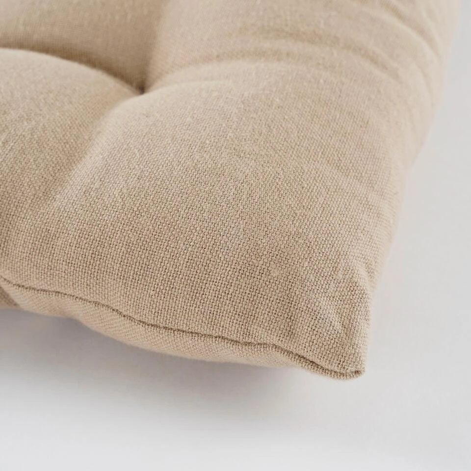 In The Mood Collection Tivoli Stoelkussen - L45 X B45 X H5 Cm - Beige 4 In The Mood Collection Tivoli Stoelkussen - L45 X B45 X H5 Cm - Beige - Afbeelding 2