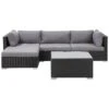 Beliani Loungeset SANO - Zwart - 5-delig 2 Beliani Loungeset SANO - Zwart - 5-delig -Populair Tuinmeubilair 1000079573