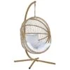 Beliani Hangstoel ACRI - Beige Pe Rotan 1 Beliani Hangstoel ACRI - Beige Pe Rotan -Populair Tuinmeubilair 1000082570