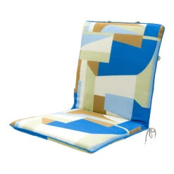 Madison - Stapelstoelkussen 97x49 - Multicolor - Patch Azur