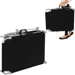 Tectake - Ligbed Met Zonnedak Zwart 9 Tectake - Ligbed Met Zonnedak Zwart -Populair Tuinmeubilair 1000083103 0103